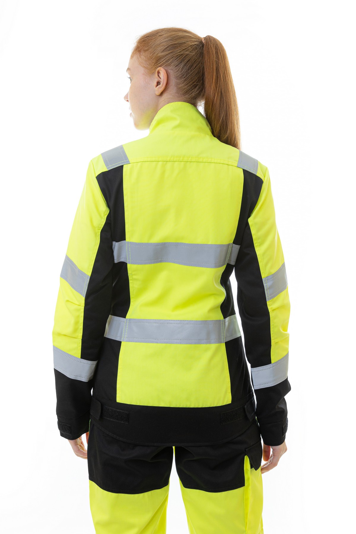 Женская сигнальная куртка BRODEKS KS 229, желтый/черный