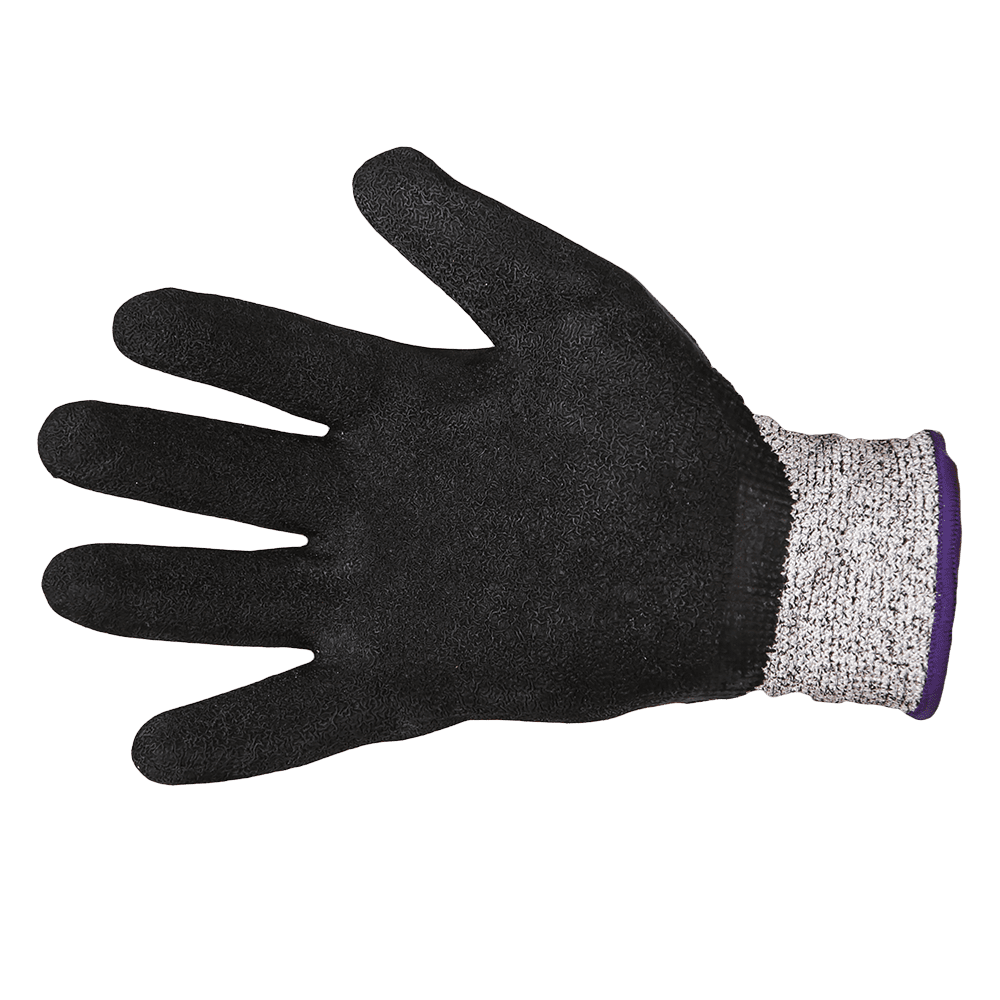 Противопорезные перчатки с рифленым латексным покрытием