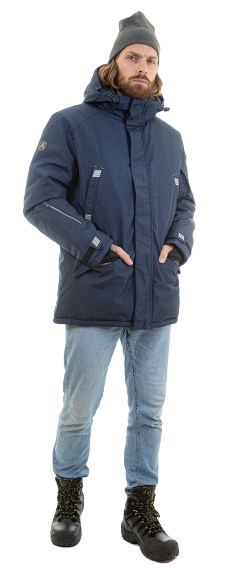 Зимняя куртка-парка BRODEKS KW204, синий 
