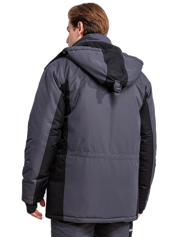 Куртка рабочая мужская зимняя утепленная RONTA KR930 MEMBRANE темно-серая, черная, лаймовая