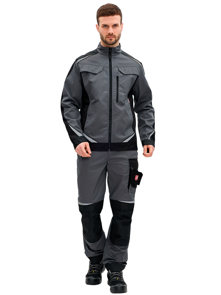 Брюки рабочие мужские летние RONTA BR271 темно-серые, черные