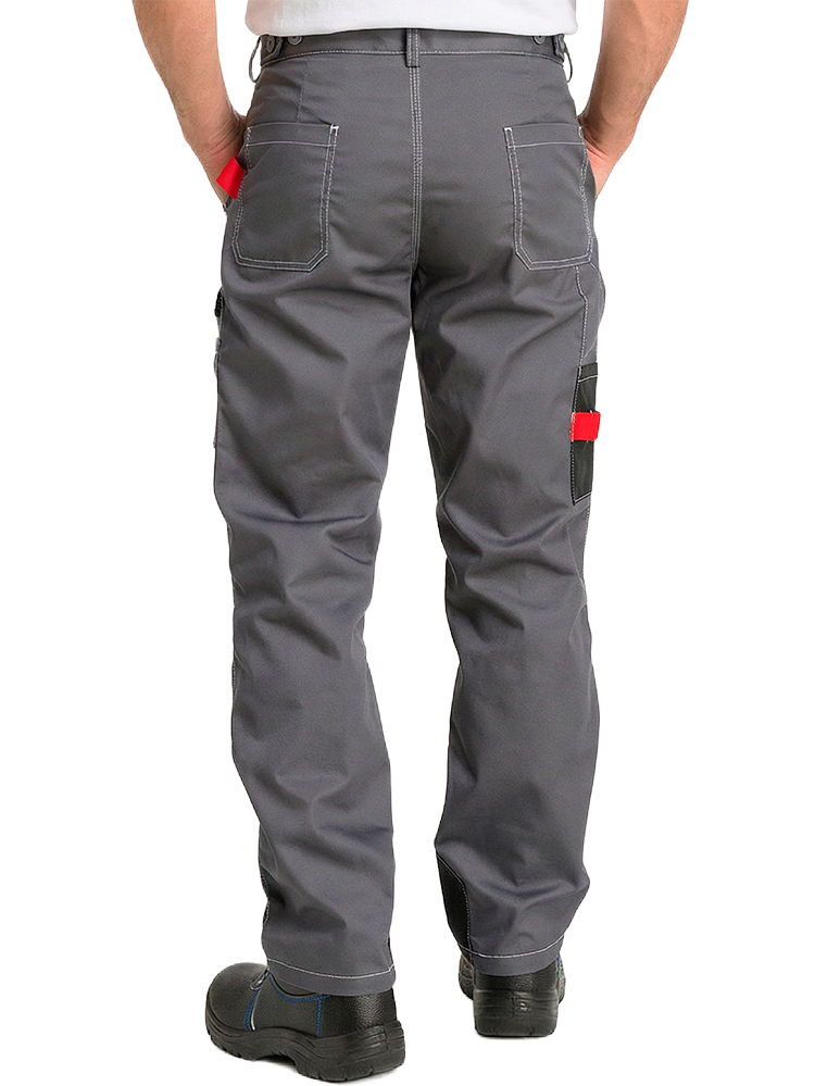 Брюки рабочие мужские летние RONTA BR206 темно-серые, черные, красные