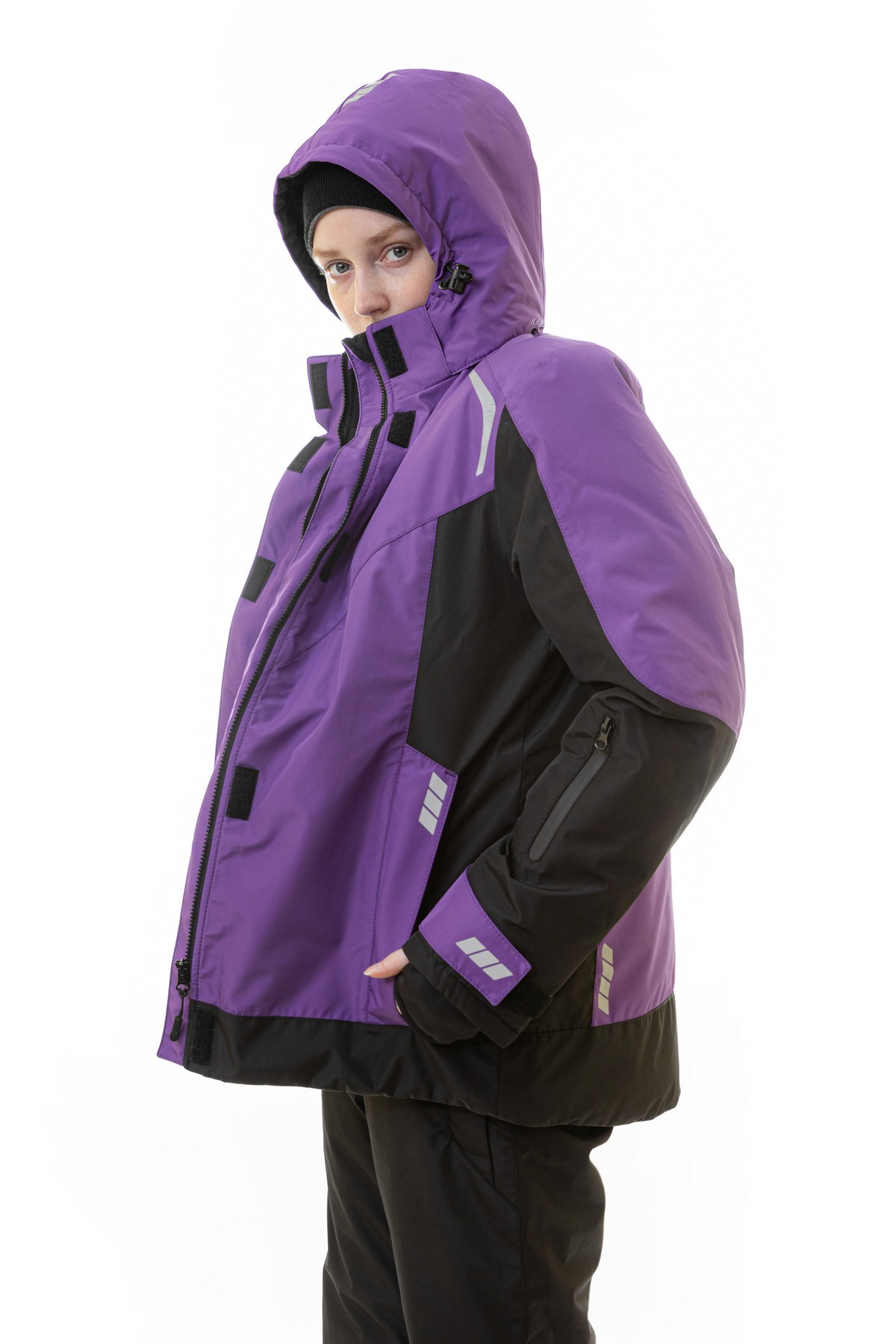 Зимняя женская куртка BRODEKS KW208, фиолетовый