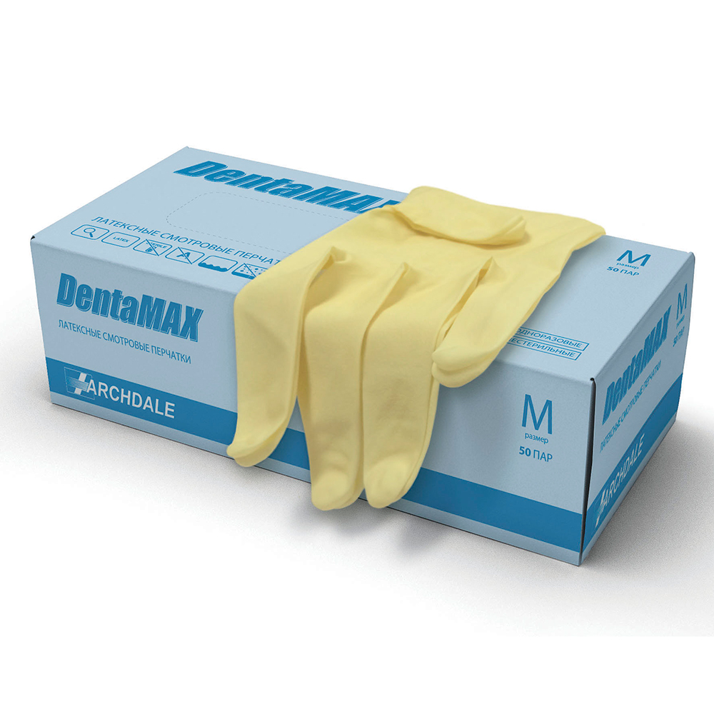 Перчатки "DentaMAX" (50 пар в блоке)