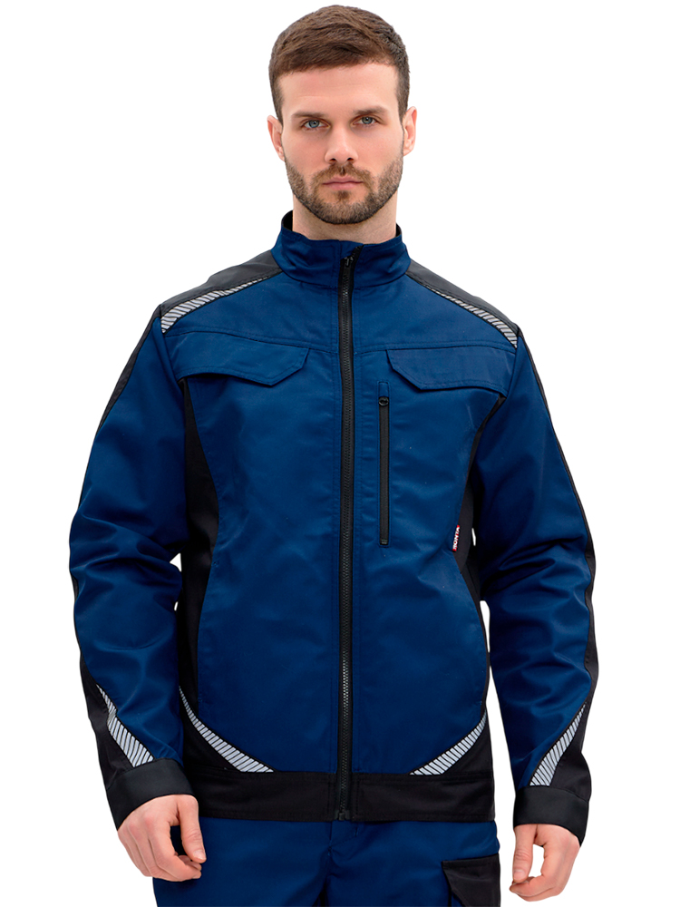 Куртка рабочая мужская летняя RONTA KR271 темно-синий, черный