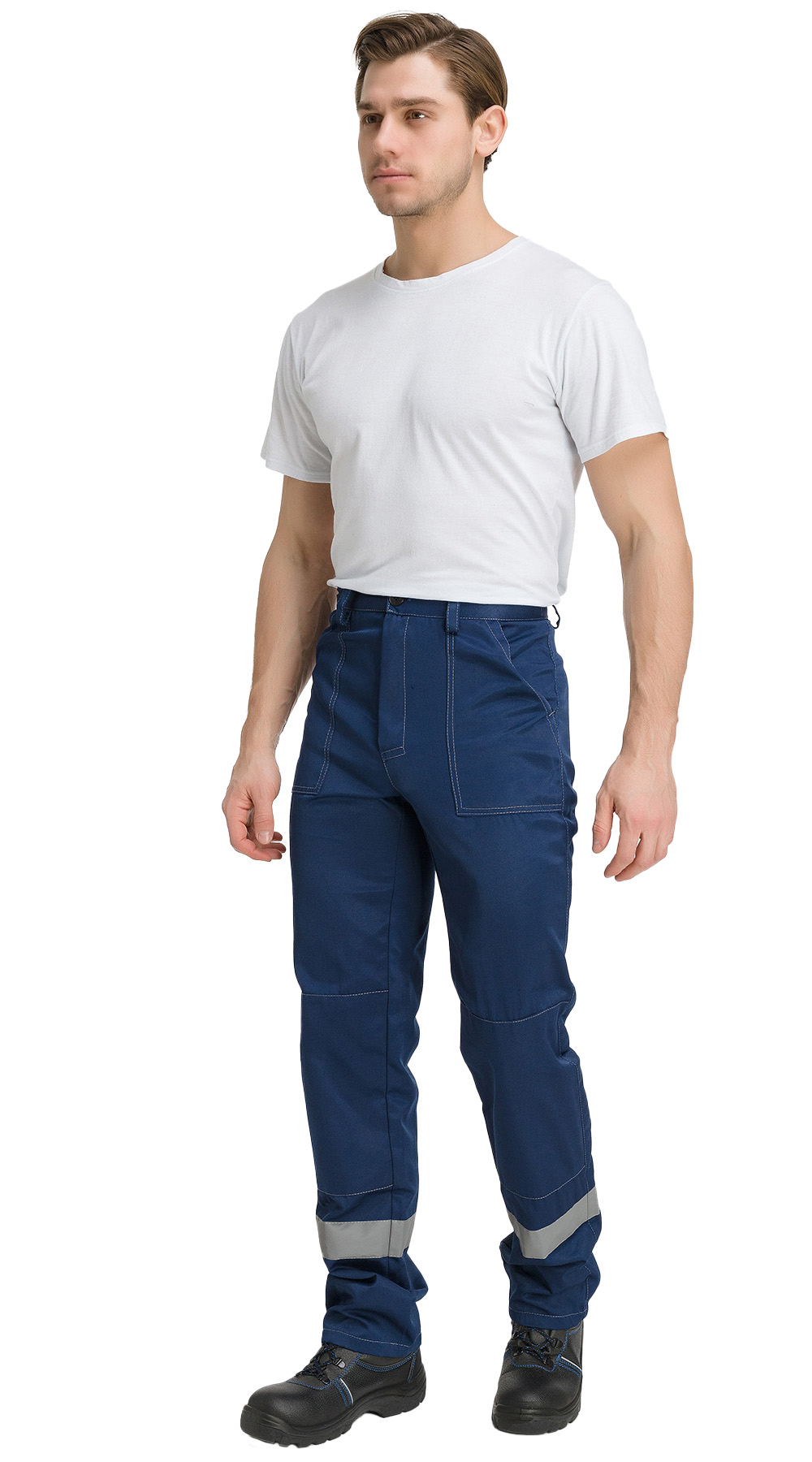 Костюм "Чикаго" с брюками (т.синий/василек)