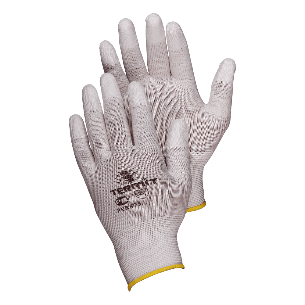 Нейлоновые перчатки с П/У покрытием пальцев