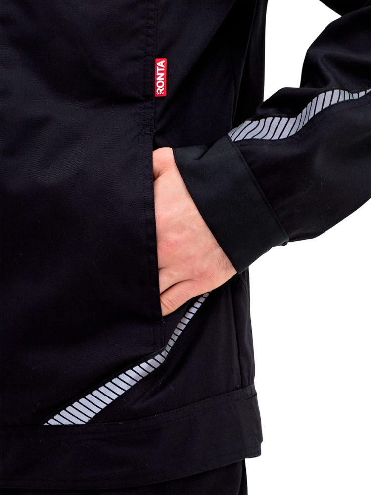 Куртка рабочая мужская летняя RONTA KR271 черная