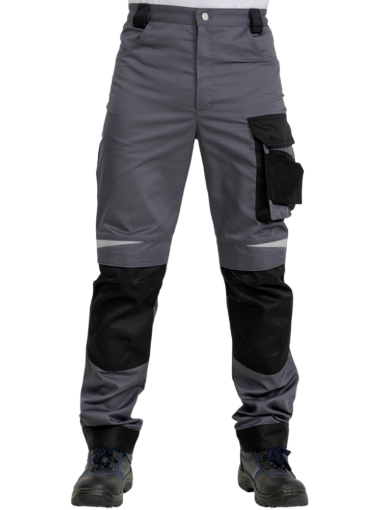 Брюки рабочие мужские летние RONTA BR209 темно-серые, черные