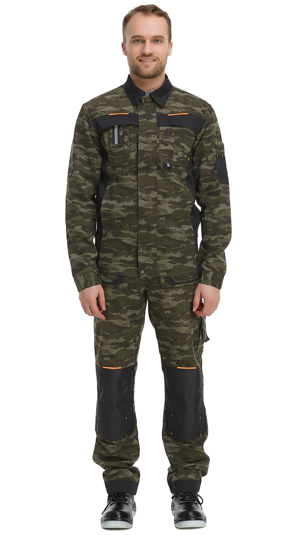 Костюм рабочий мужской летний RONTA KS803 с брюками камуфляжный