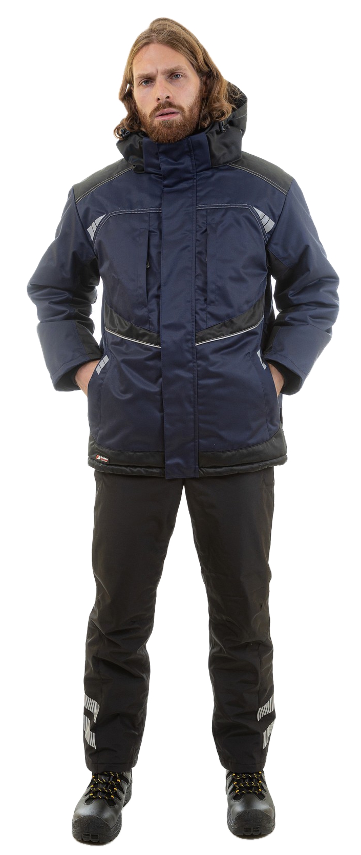 Куртка мужская зимняя BRODEKS KW 206, синий/черный