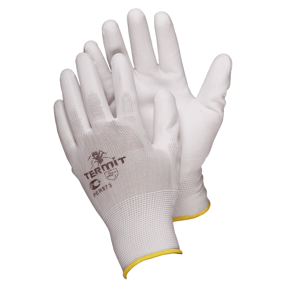 Перчатки  нейлоновые с ПУ покрытием