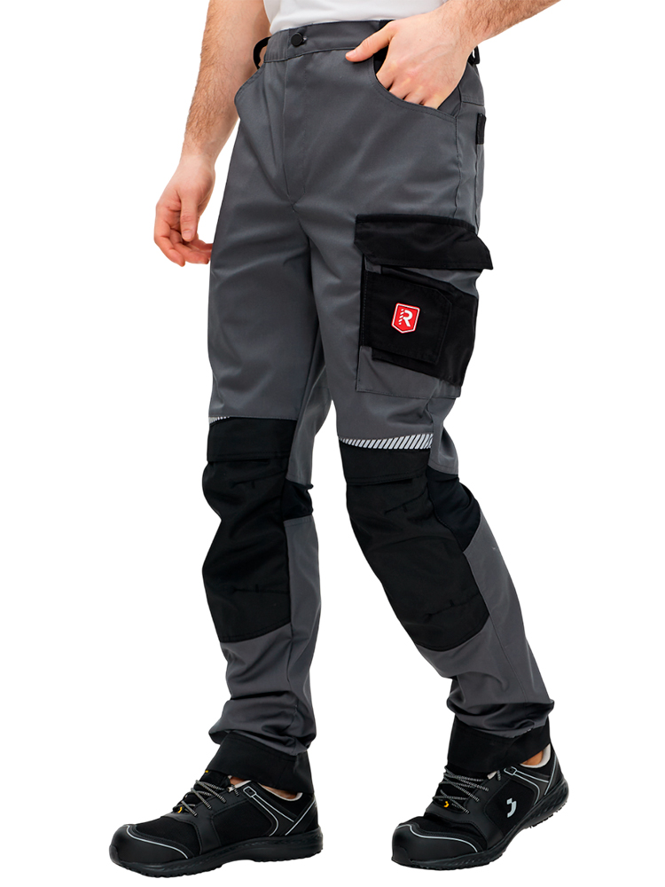 Брюки рабочие мужские летние RONTA BR271 темно-серые, черные