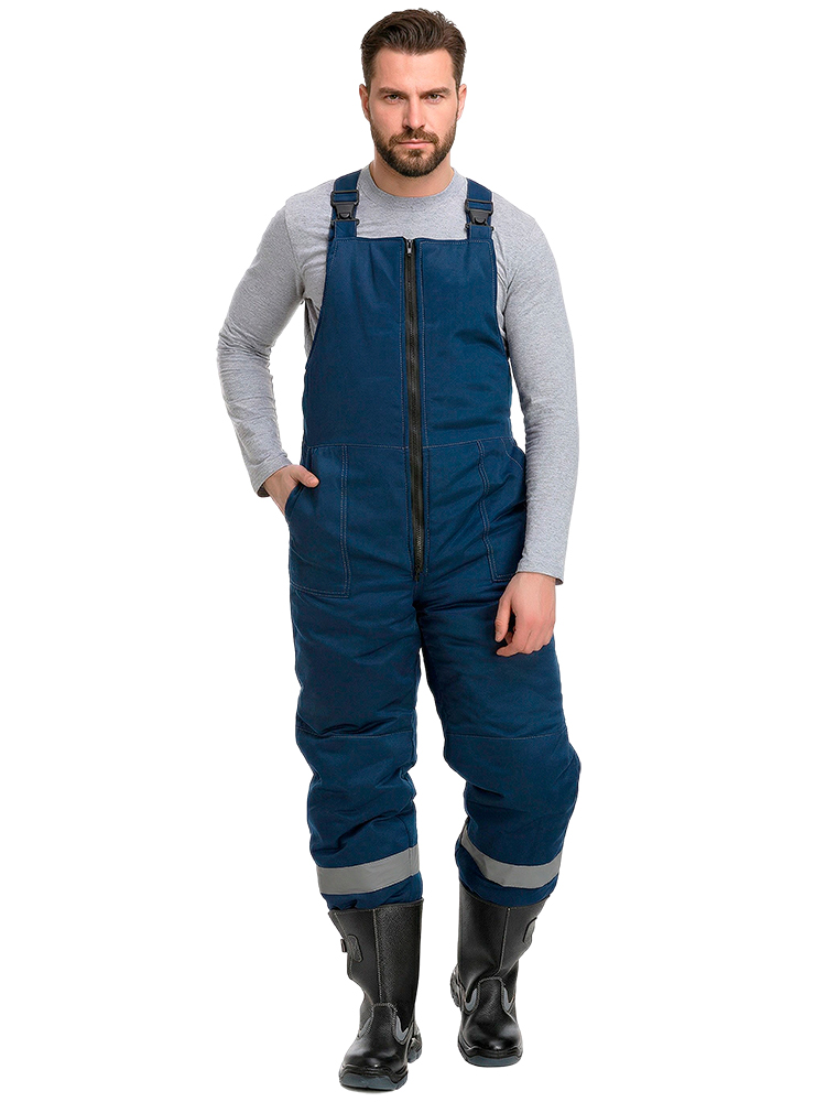 Костюм рабочий мужской утепленный зимний RONTA KS241U темно-синий, васильковый