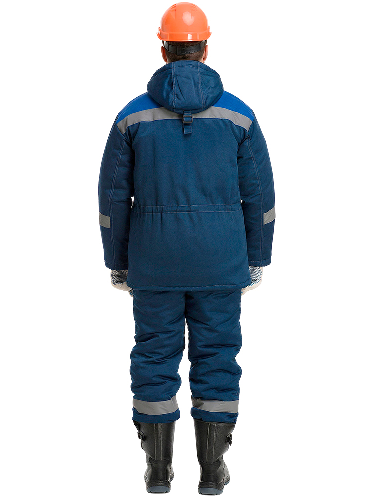 Костюм рабочий мужской утепленный зимний RONTA KS241U темно-синий, васильковый