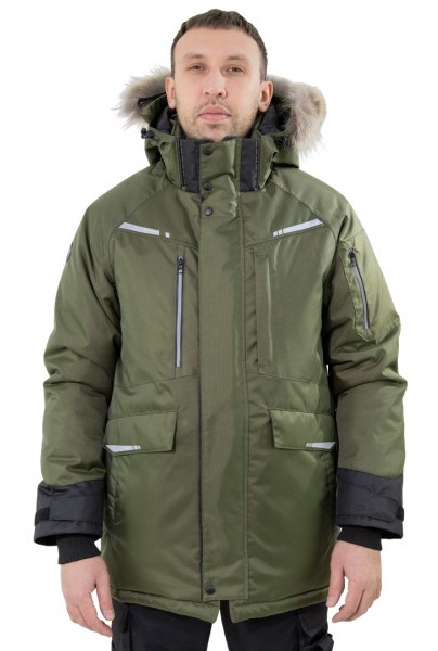 Зимняя куртка-парка BRODEKS KW215 plus, хаки