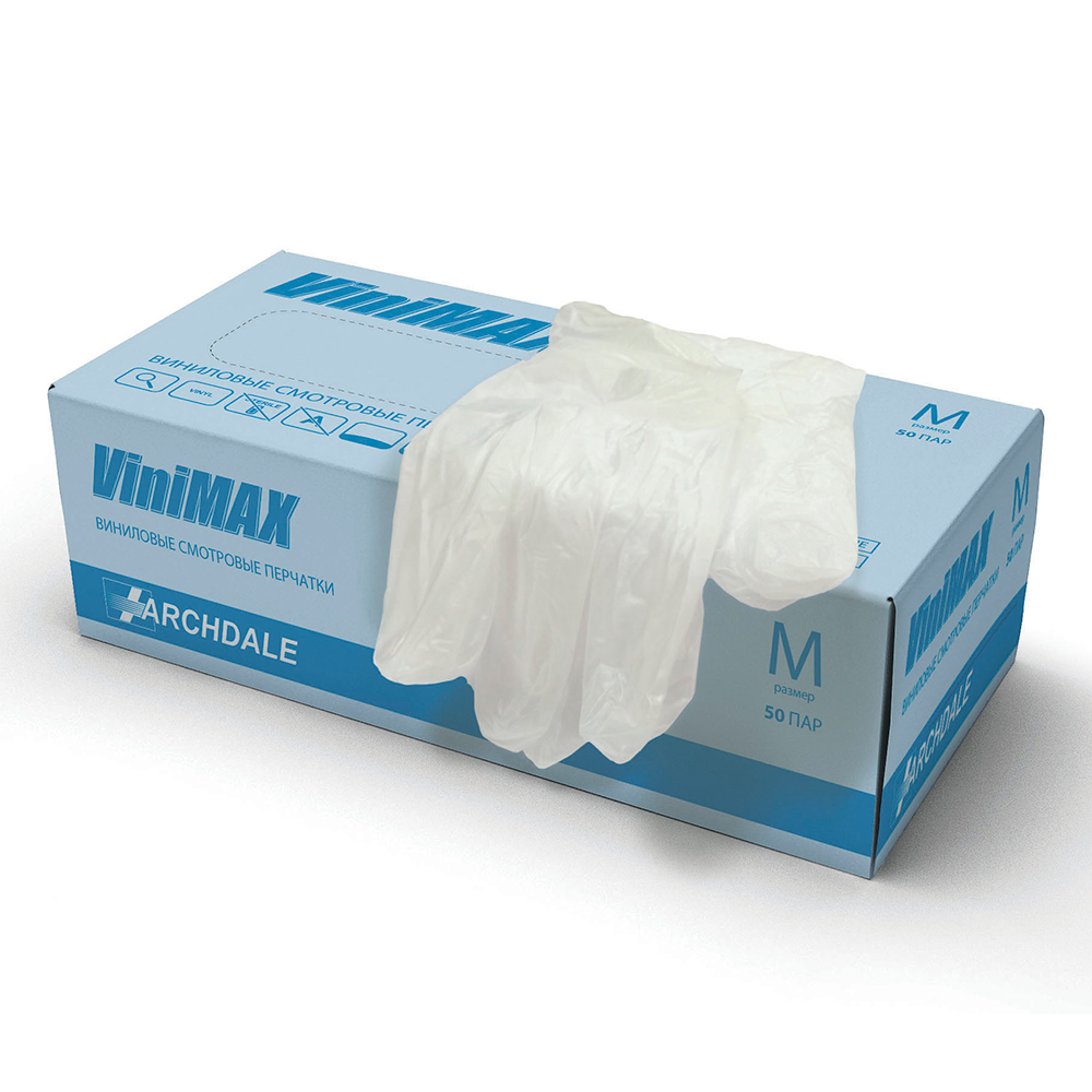 Перчатки "ViniMAX" (50 пар в блоке) Перчатки "ViniMAX" (50 пар в блоке)