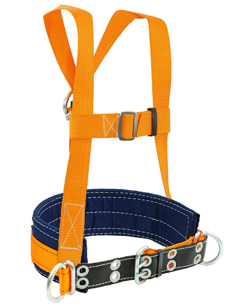Пояс предохранительный строительный с наплечными лямками, р-р M
