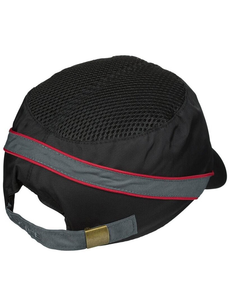 Защитная каскетка Delta Plus AIR COLTAN черная/красная, козырек 3см COLTAAINOMI