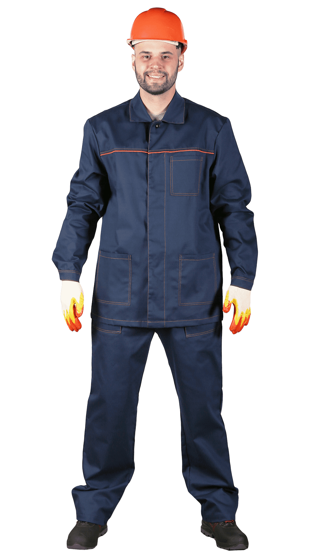 Костюм рабочий мужской летний RONTA KS291 с брюками темно-синий
