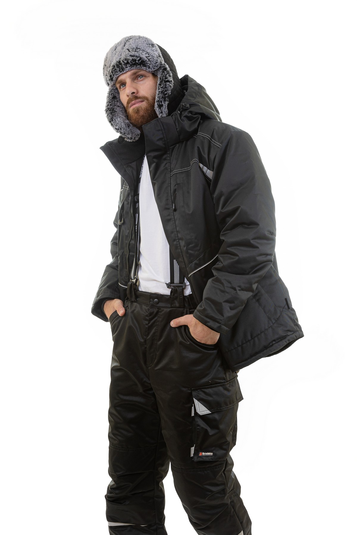 Куртка мужская зимняя BRODEKS KW 206, черный