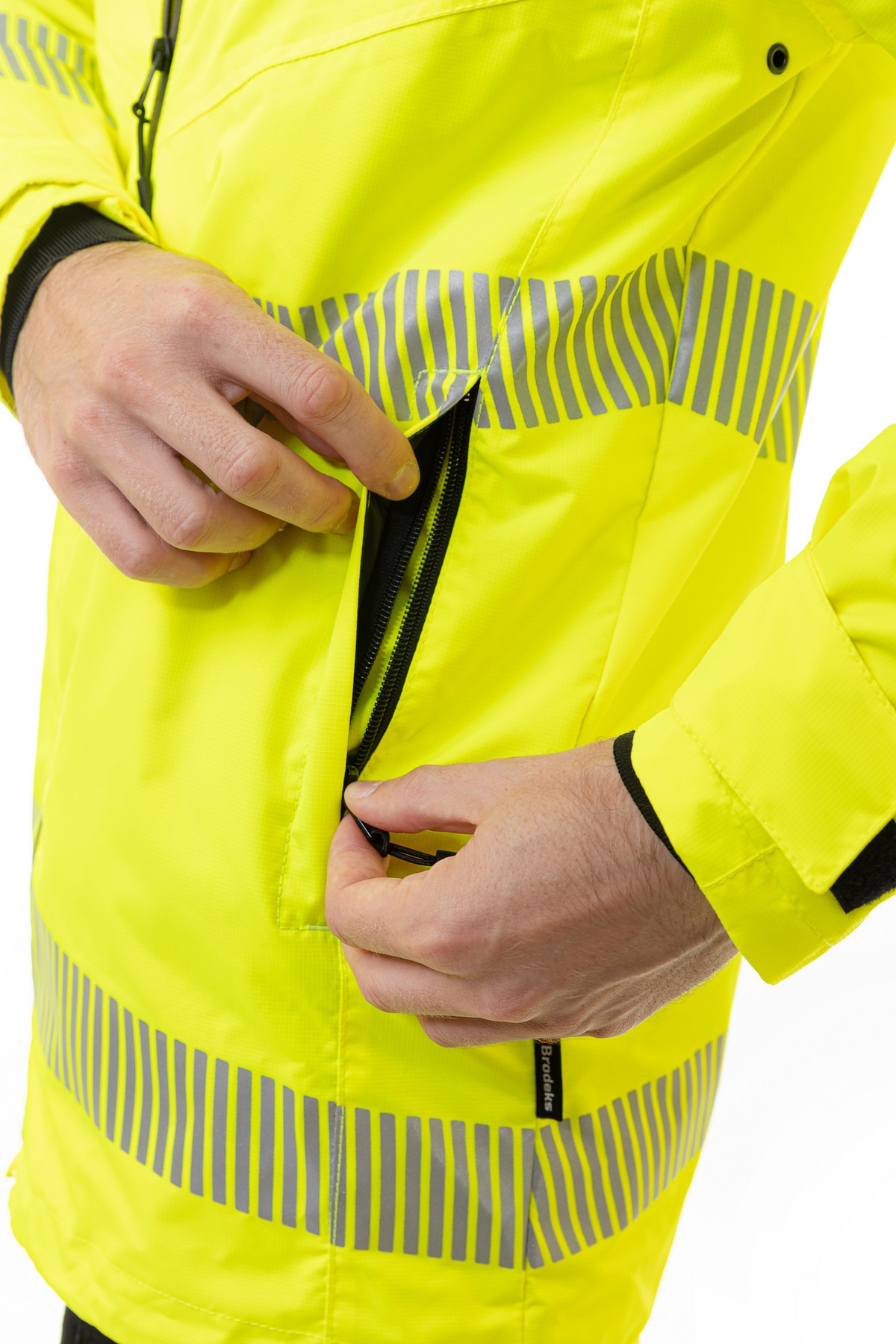 Летняя сигнальная куртка-парка BRODEKS KS223, желтый