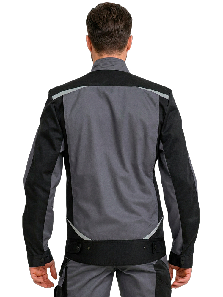 Куртка рабочая мужская летняя RONTA KR209 темно-серый, черный