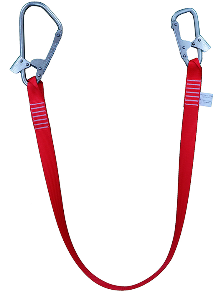Строп из ленты 1,5 метра большим и малым монтажным карабином