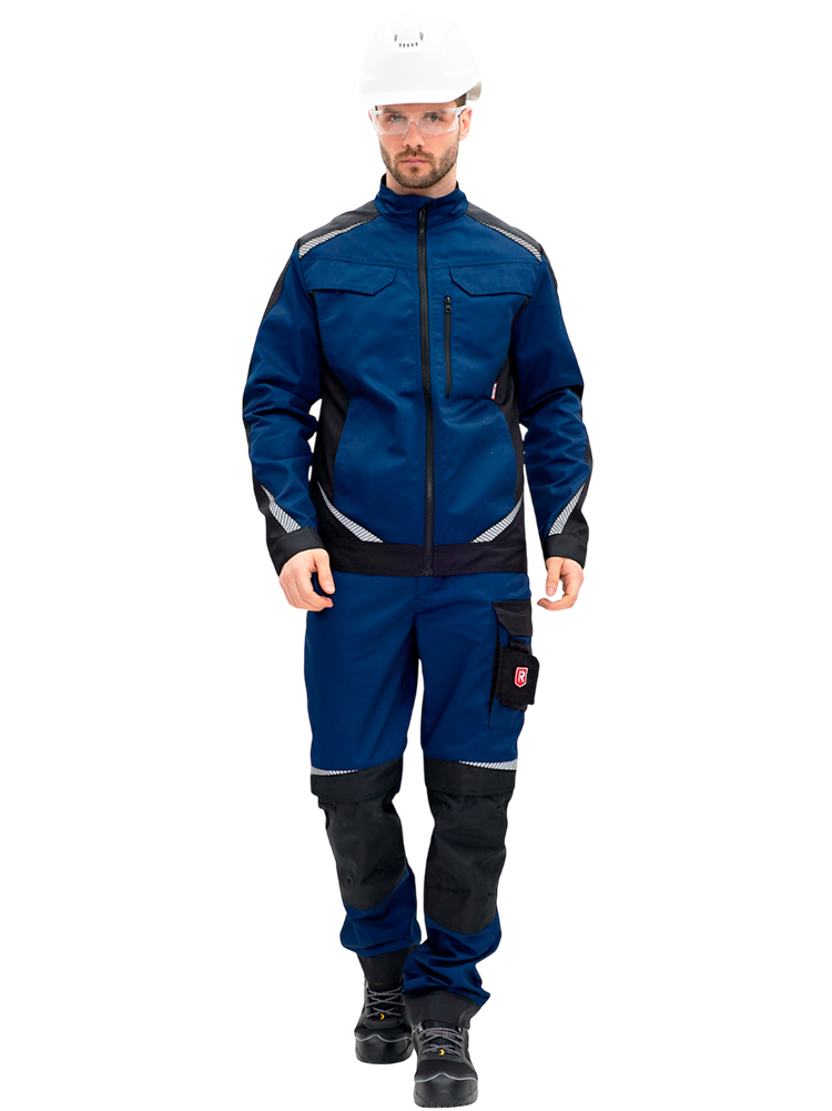 Куртка рабочая мужская летняя RONTA KR271 темно-синий, черный