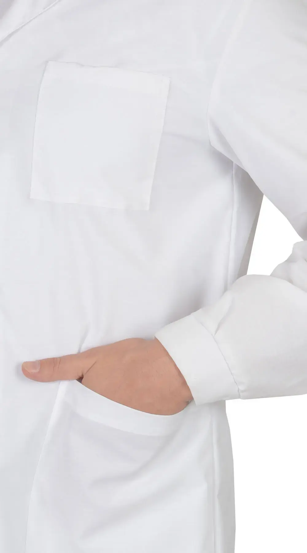 Халат рабочий мужской летний RONTA HL302 белый, бязь