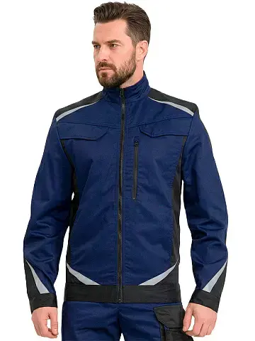 Куртка рабочая мужская летняя RONTA KR209 темно-синий, черный