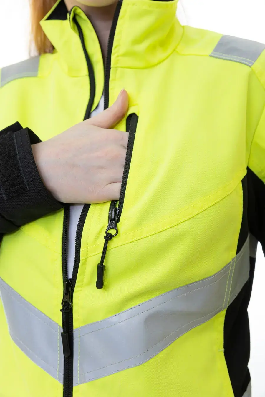 Женские сигнальные брюки BRODEKS KS 319, желтый/черный