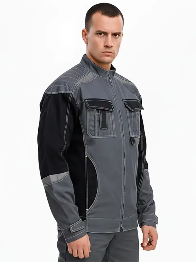 Костюм рабочий мужской летний RONTA KS908 с брюками темно-серый, черный