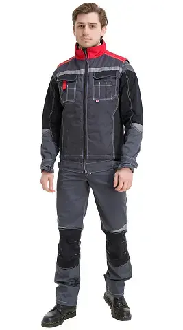 Жилет рабочий мужской утепленный зимний RONTA JT1002 темно-серый, красный, черный Жилет рабочий мужской утепленный зимний RONTA JT1002 темно-серый, красный, черный