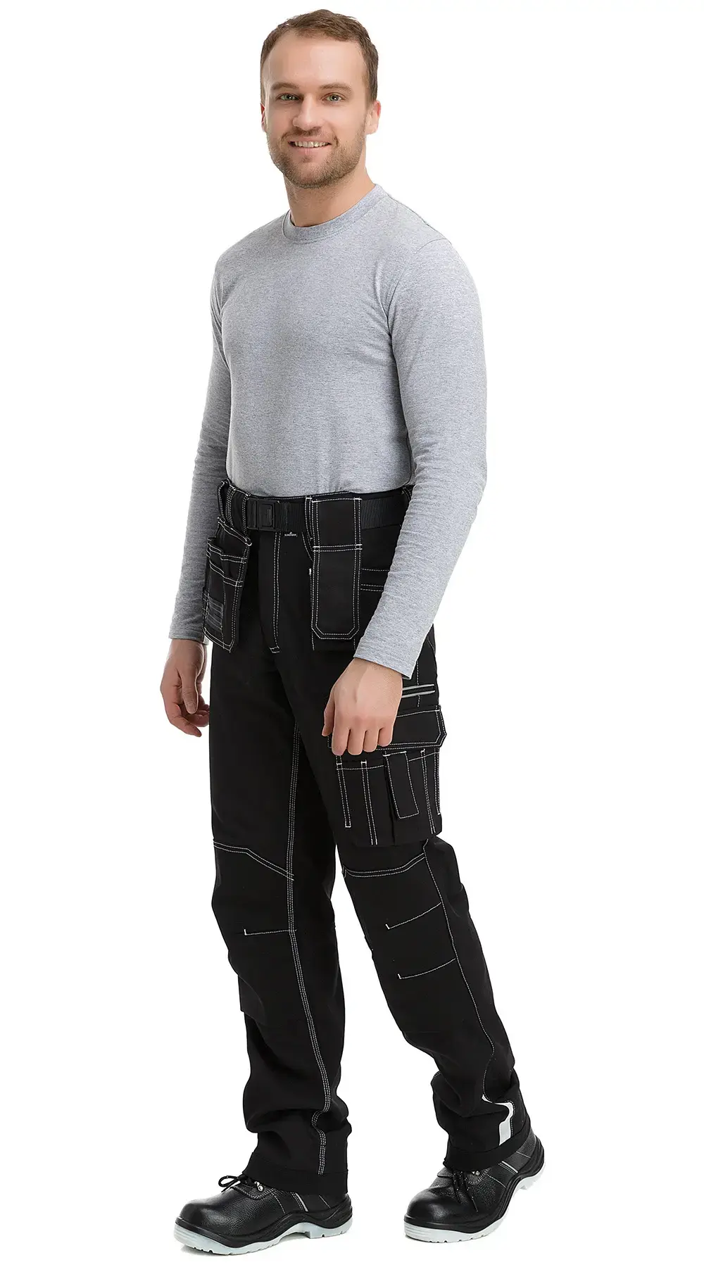 Брюки рабочие мужские летние Техноавиа "Стокгольм" черные