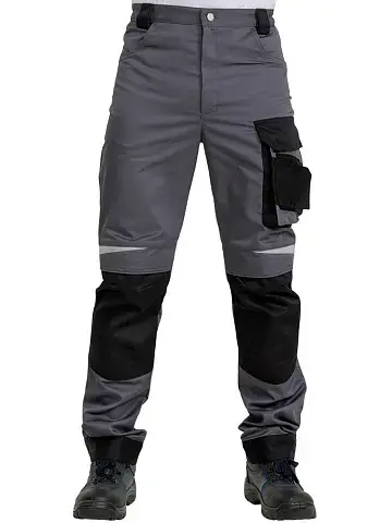 Брюки рабочие мужские летние RONTA BR209 темно-серые, черные