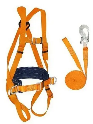 Удерживающая система с наплечными и набедренными лямками и стропом из ленты 12 м УС 2 АЖ 12 м
