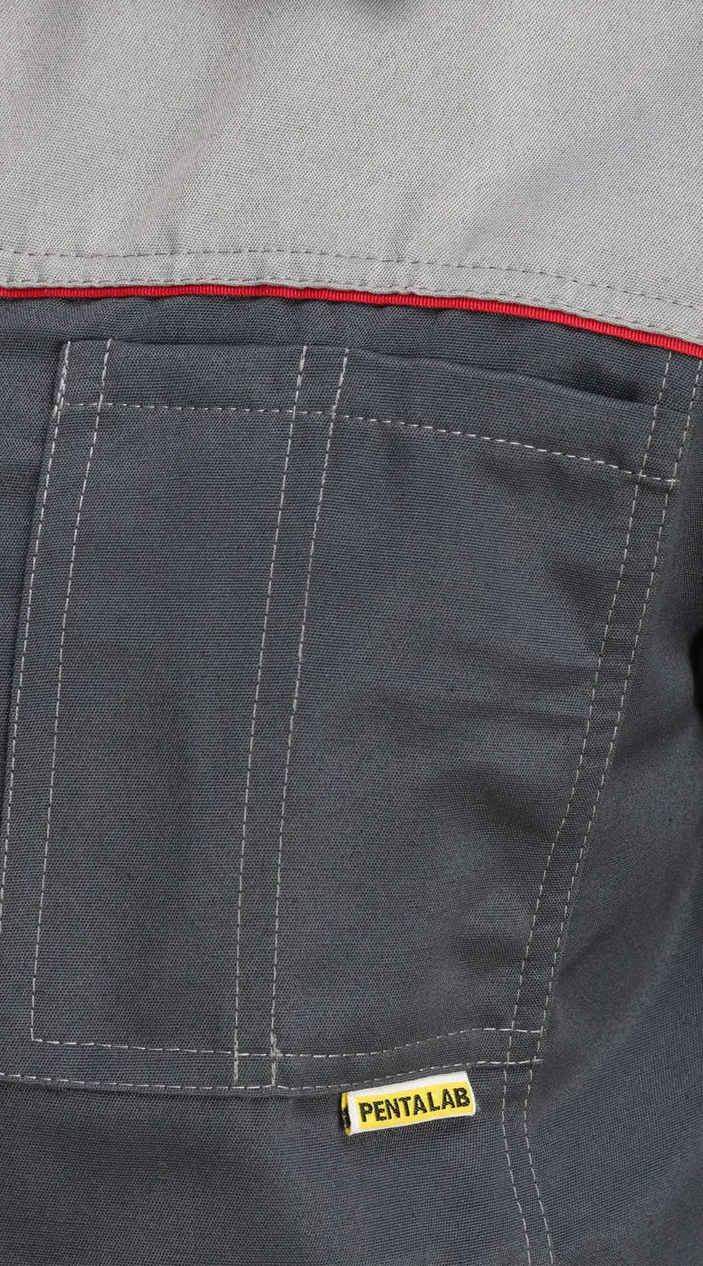 Костюм рабочий мужской летний RONTA KS807 с полукомбинезоном темно-серый, светло-серый, красный Костюм рабочий мужской летний RONTA KS807 с полукомбинезоном темно-серый, светло-серый, красный