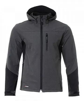 Куртка BRODEKS KS 237 софтшел, серый меланж Куртка BRODEKS KS 237 софтшел, серый меланж