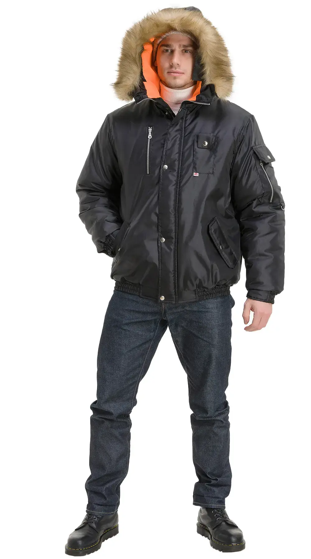 Куртка рабочая мужская зимняя утепленная Эталон "Аляска" черная