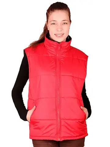 Жилет рабочий женский утепленный зимний RONTA JT300 красный