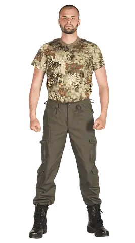 Брюки на резинке "Полигон" (хаки 33)