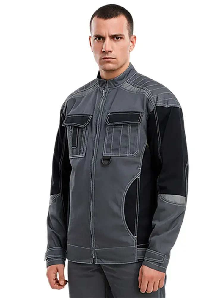 Костюм рабочий мужской летний RONTA KS908 с брюками темно-серый, черный