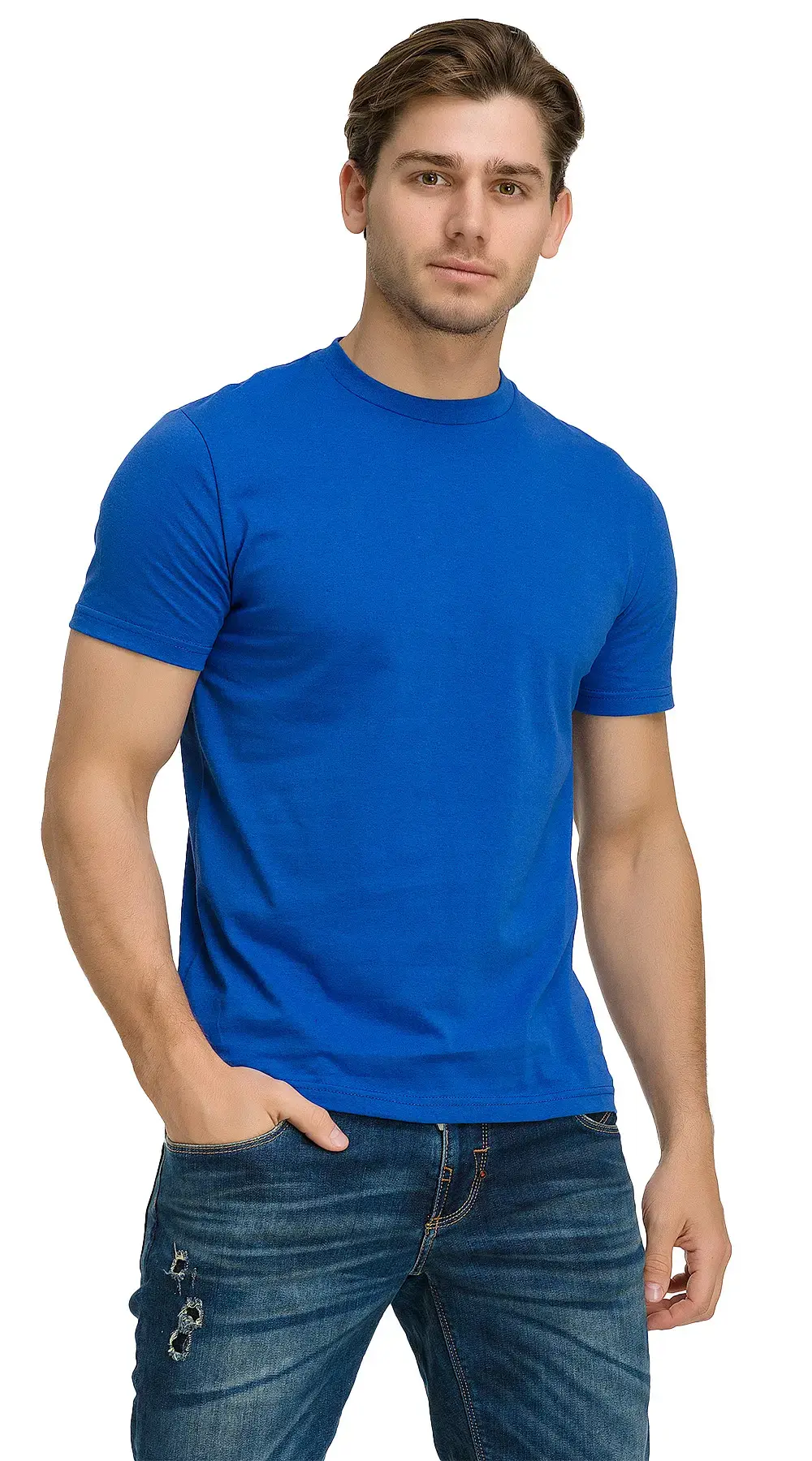 Футболка мужская RONTA FUT001 васильковая