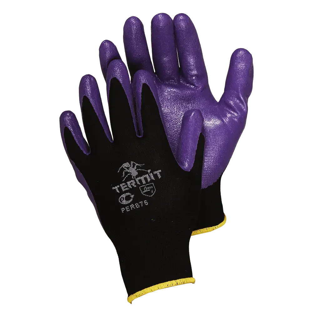 Перчатки нейлоновые со вспененным нитриловым покрытием