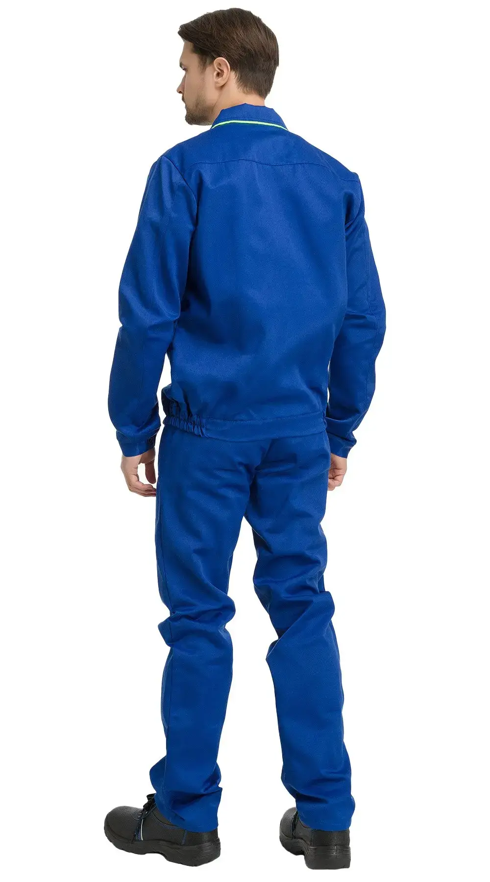 Костюм рабочий мужской летний RONTA KS621 с брюками васильковый, лаймовый