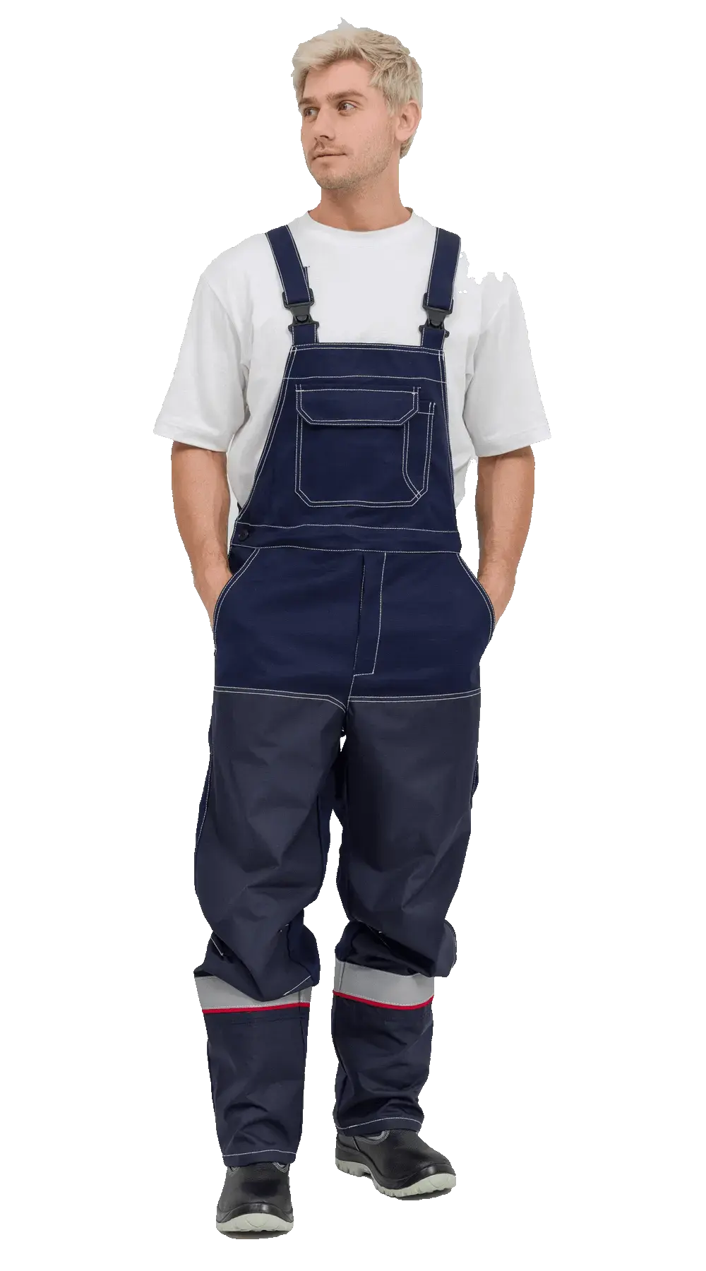 Костюм нефтяника мужской летний RONTA KS416 с полукомбинезоном темно-синий