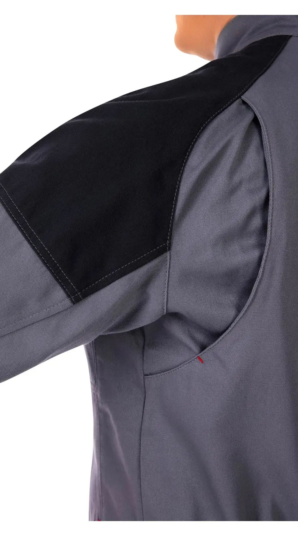 Халат мужской летний "Технолог" (светло-серый/темно-серый)