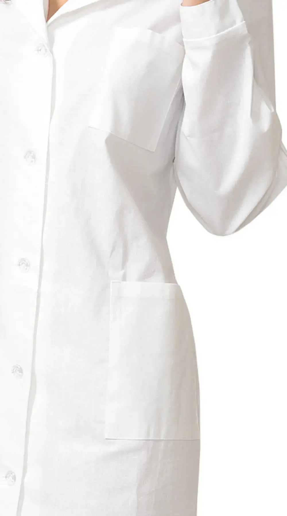 Халат рабочий женский летний RONTA HL301 белый, бязь