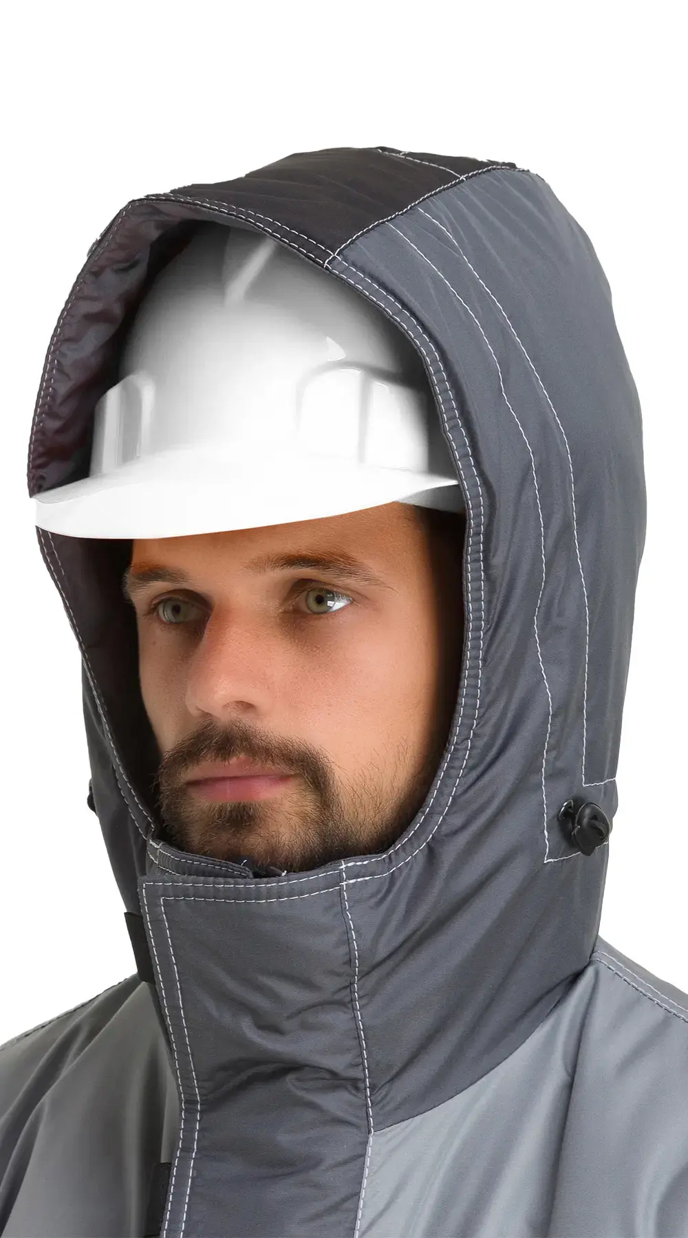 Куртка рабочая мужская зимняя утепленная RONTA KR930 темно-серая, черная, светло-серая